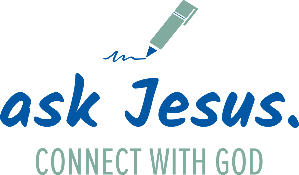 (Logo) ask Jesus. Connect with God.